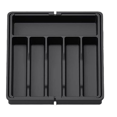 Expandable Cutlery Drawer Organiser – Black, 33–57 cm, image 8 of 8