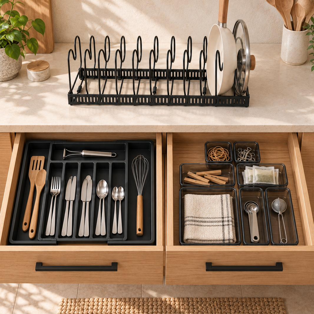 Kitchen Drawer & Cookware Set – 3 Pieces