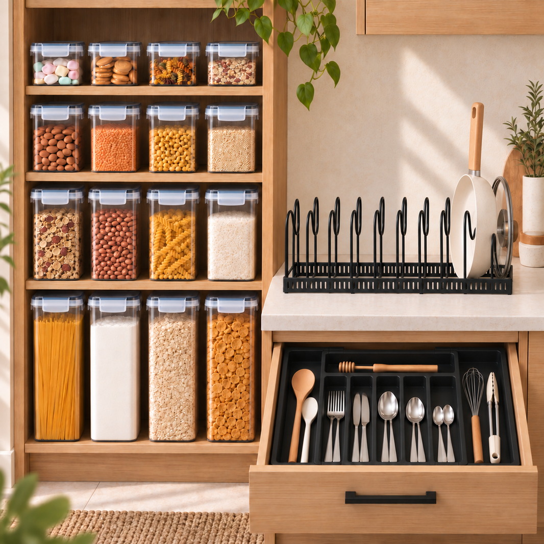 Pantry & Kitchen Drawer Set – 3 Pieces