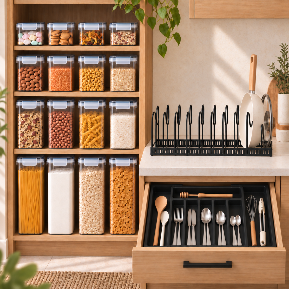 Pantry & Kitchen Drawer Set – 3 Pieces